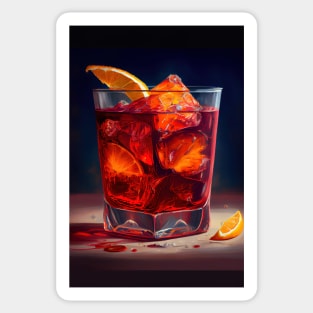 Negroni cocktail Sticker